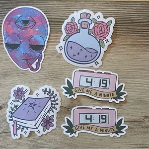 5 Custom Handmade Stickers